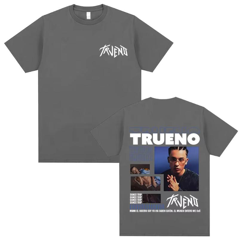 Rare Rapper Trueno Dance Taip Print T Shirts Unisex Women Hip Hop Fashion Oversized Tshirt Unisex Vintage Casual Soft Cotton Tees
