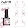 VANREESA Набор гель-лаков для ногтей с лампой для сушки ногтей мощностью 36 Вт, 6 шт., замачиваемый УФ-светодиодный полупостоянный набор гелей для ногтей, набор инструментов для дизайна ногтей