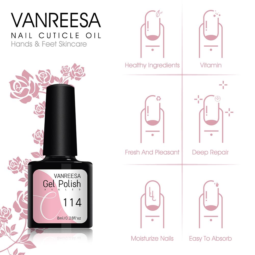 VANREESA Набор гель-лаков для ногтей с лампой для сушки ногтей мощностью 36 Вт, 6 шт., замачиваемый УФ-светодиодный полупостоянный набор гелей для ногтей, набор инструментов для дизайна ногтей