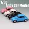 Классический 1967 Volkswagen VW Classic Beetle Bug, винтажный масштаб 1/36, литой под давлением металл, модель автомобиля с откидной спинкой, игрушка для подарка/детей