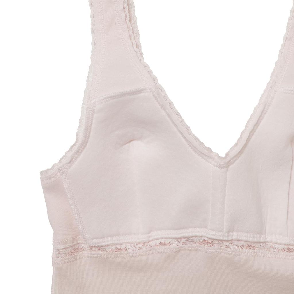 Atsugi 47401RS Cotton Tank Top with Made in Sweet Pink Women's 100% Cups, Japan, Wireless,