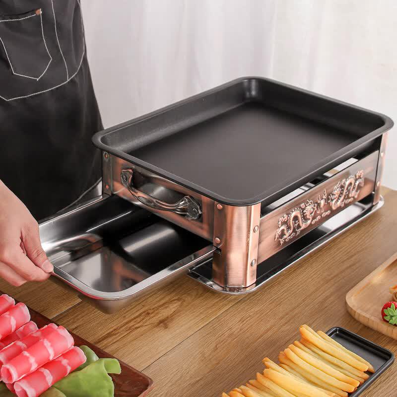 Dundian Stainless Steel Rectangular Fish Roasting Grill