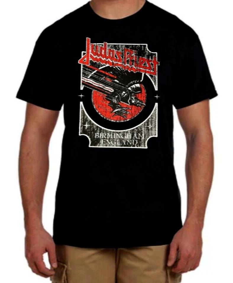 Judas Priest English Heavy Metal Band (Birmingham) Men's Black T-Shirt