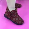 Cotton Boots Winter Soft-soled Cotton Shoes Women's Comfortable Velvet Warm Ethnic Style Mother Cotton Shoes the Elderly Grandma Cotton Boots