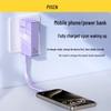 Pisen 20W Portable Power Bank with Built-in Cable