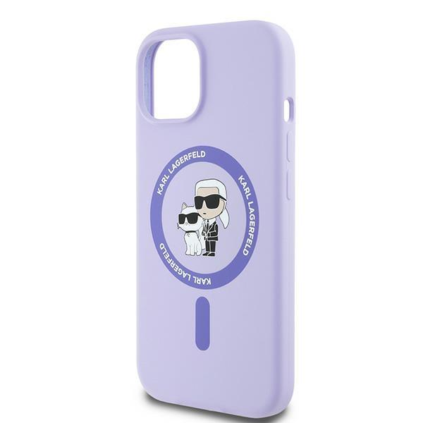 Etui do iPhone 15 Karl Lagerfeld MagSafe Fioletowe