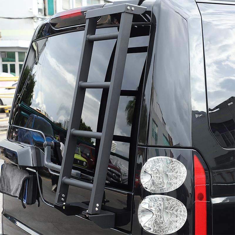For Land Rover Discovery 3 LR3 Discovery 4 LR4 2004-2016 Black Aluminum Car Rear Tail Door Ladder Climbing Exterior Accessories