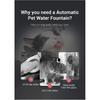 ROJECO Stainless Steel Pet Water Fountain Automatic Water Dispenser For Cats Smart Drinking Fountain With Filters Dogs Drinkers