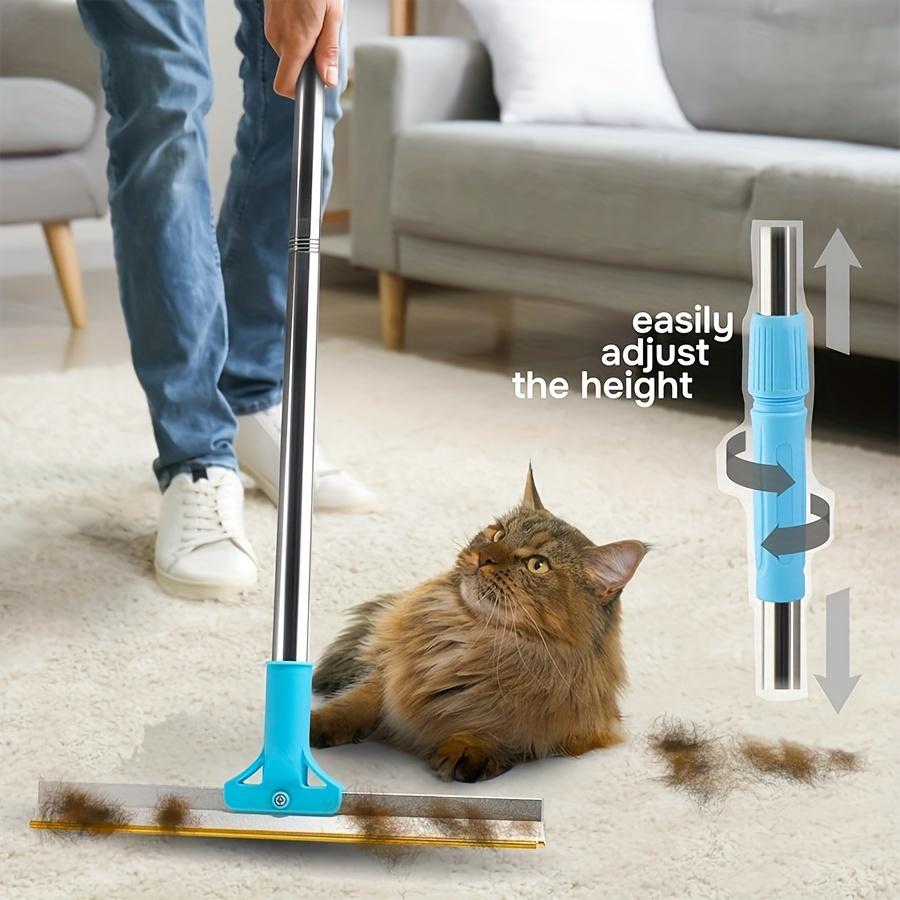Extra-Wide Pet Hair Remover Rake - Easy Wash, Adjustable Handle For Sofas, Furniture & Car Seats