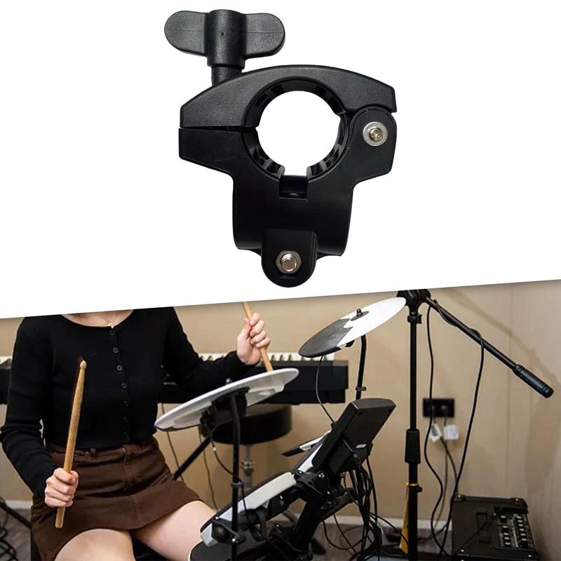 Electronic Drum Rack Clamp Drum Accessories Easy to Install Attachment Lightweight Sturdy Electronic Drums Clamp Clip Bracket