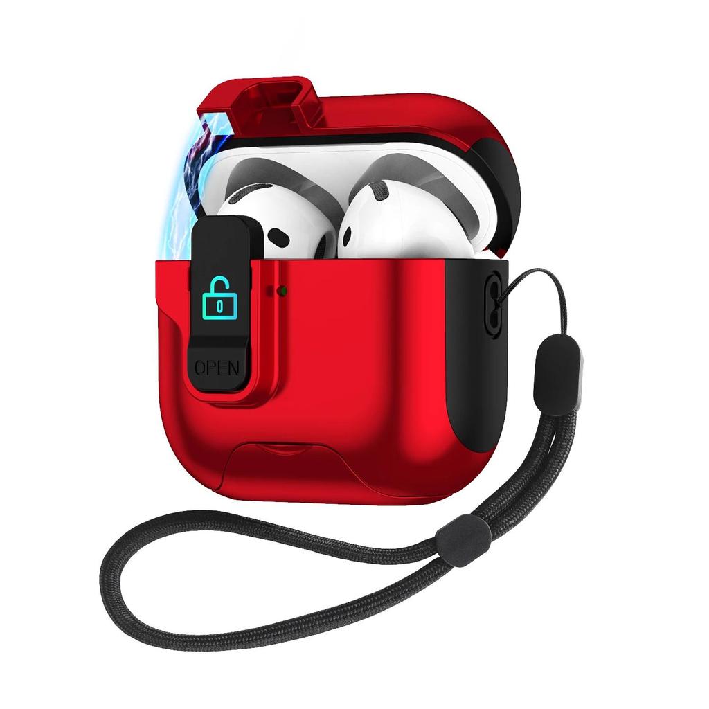 Чехол для Airpods 4 Чехол Магнитная защелка Колпачок Держатель для телефона Чехлы Беспроводные наушники для Airpods 3 Pro 2 1 Pro2 Чехлы с ремешком