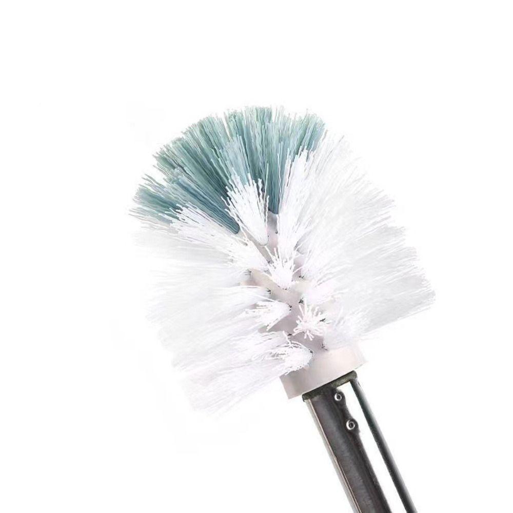 Rubber Toilet Bowl Brush with Holder Round Head Cleaning Brush Closestool Brush Household