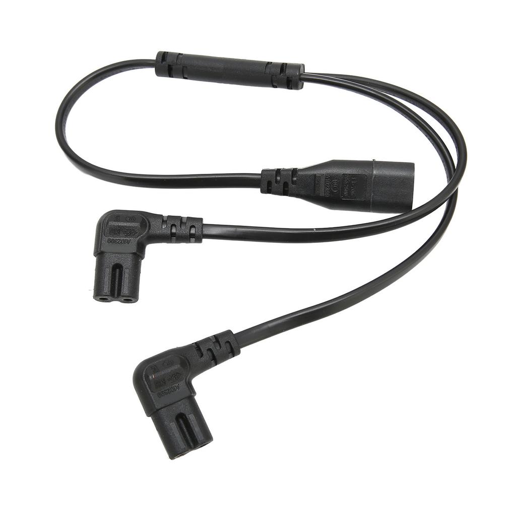 Кабель-разветвитель питания переменного тока IEC320 C8 на двойной C7, штекер-розетка, 1 вход на 2 выхода для ЖК-монитора, настольной лампы, 100-250 В