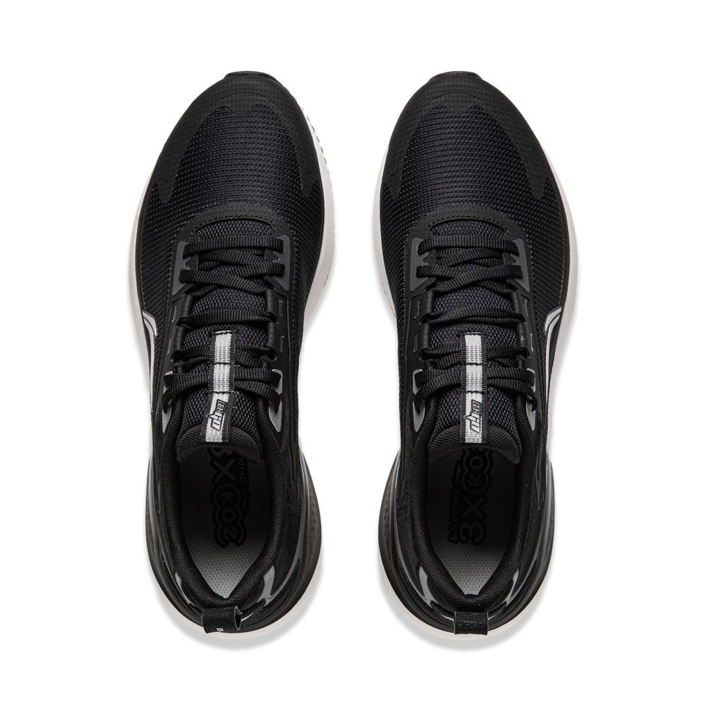 Li Ning Easy Adapt V2 Мягкие эластичные дышащие амортизирующие прочные низкие кроссовки для бега для мужчин, черные ARSU001-2