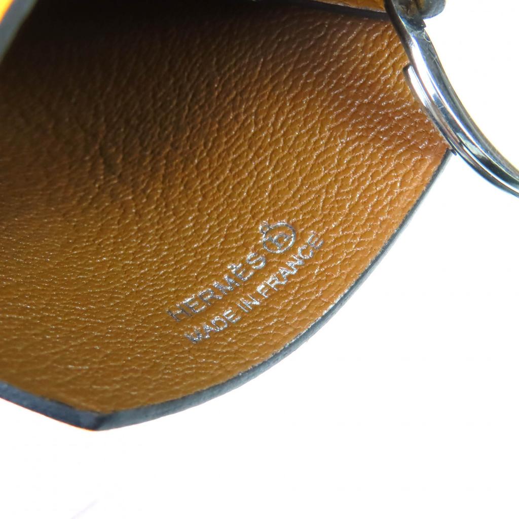 Excellent HERMES Necklace Petite H Eveton Clochette Epsom Leather Women Used
