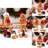 Delightful Christmas Gingerbread Man Plush Ornament Perfect For Seasonal Display