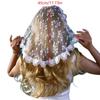 Round Lace Head Scarf Veil for Girl Hair Scarf Hair Decors Church Hair Scarf Headbands Ethnic Wedding Bride Headpiece