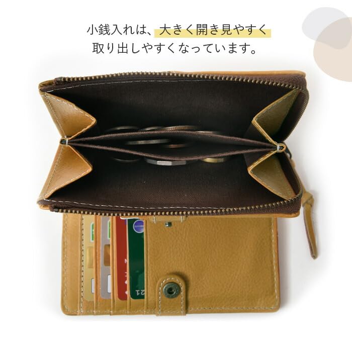 Peanuts Snoopy Bifold Genuine TEAM BEAGLE for Men and 73441 Wallet, Leather, R, Wallet, Women, (Yellow)