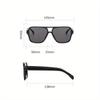 Large Frame Joined Body Square Sunglasses Women Classic Oversized Pilot Fashion Sun Glasses Outdoor Shading for Men Eyewear