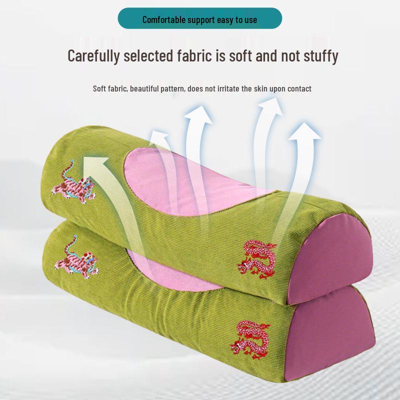 Mugwort Sleep-Aid Cervical Pillow: Herbal Neck Support & Waist Cylindrical Cushion