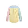 Polo Ralph Lauren Ss24 Color Block вышитый пони однобортный воротник с острыми краями повседневная рубашка с длинным рукавом детские рубашки многоцветные CWPOWOVY6820455-999