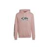 Adidas Originals Trefoil Letter Print Big Logo Long Sleeve Hoodie Men Hoodie Pink HF4903