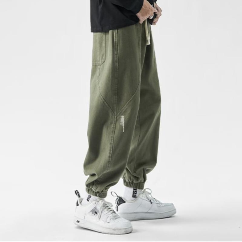 Fashion Men's Cargo Pants Classic Waist Drawstring Street Casual Sports Jogger Male Loose Trousers