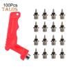 100 Pcs Track Spikes Carbon Steel Track And Cross Country Shoe Spikes with Spike Wrench for Sprinting Sports Running Shoes