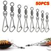 Stainless Steel Rolling Swivel 8 Word Loop Swivels Tackle New Fishhook Lure Swivels