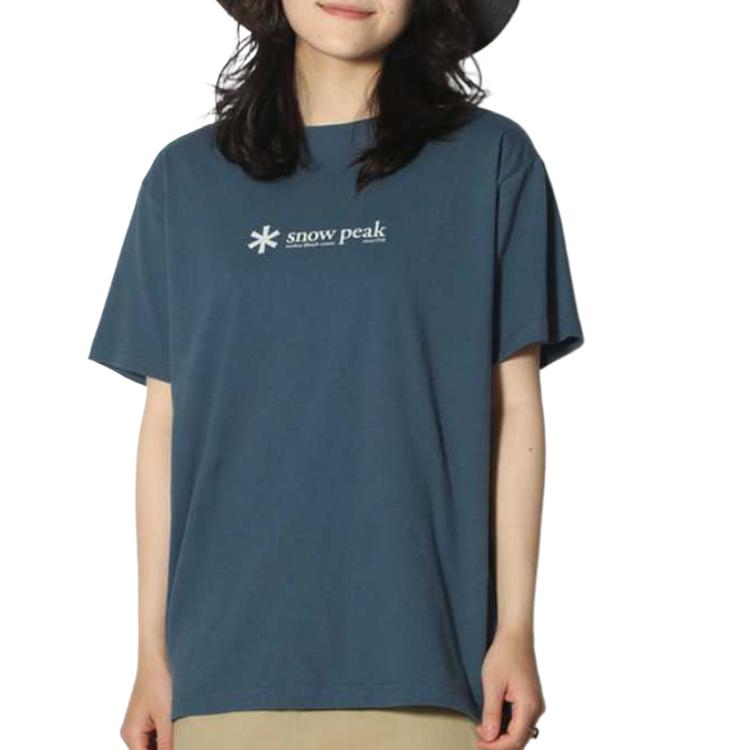 Snow Peak Logo print T shirt TS-25SU401