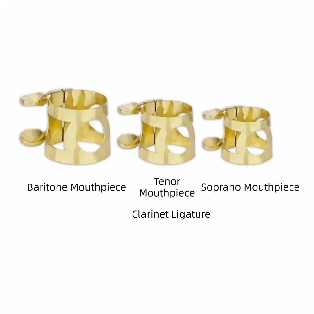Double Screw Fastening Saxophone Ligature Brass Material Reed Fastener Alto Saxophone