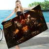 W-World of W-Warcraft Игра Большие Микрофибровые Пляжные Полотенца Быстросохнущее Полотенце Песок Пляжные Полотенца Полотенце для Бассейна для Путешествий Пляж Бассейн Йога