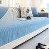 Luxury Chenille Sofa Mat Cover Solid Color Thicken Non-slip Classic Coush Cushion Towel L Shape Corner Sofa Slipcovers for Home