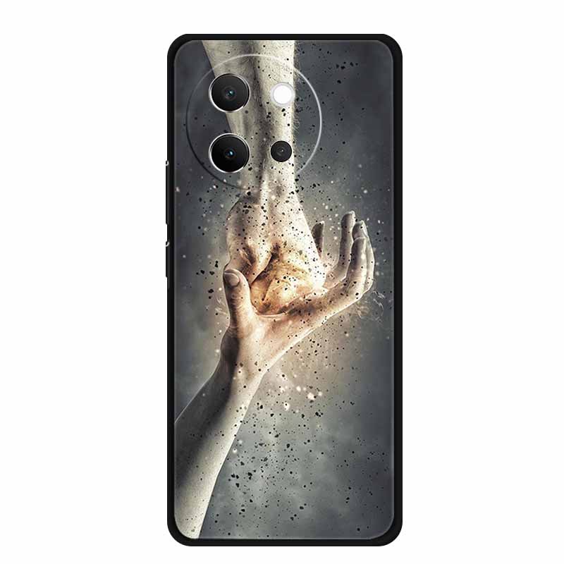 Чехол для Vivo V40 Lite V40lite V 40 Lite Модный Черный Силиконовый Мягкий Задний Чехол-Крышка Для Vivo V30e 5G Чехол для Телефона V 30 e Funda