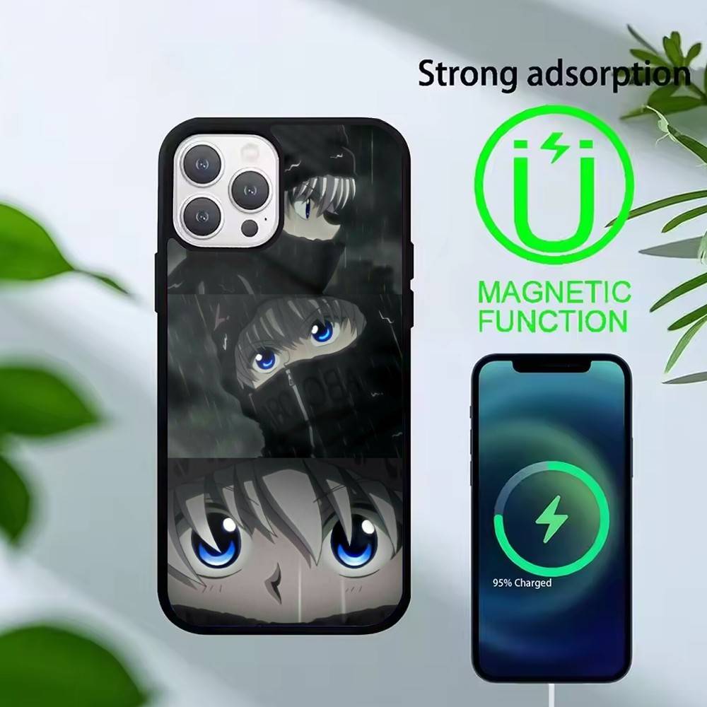 G-Killua Zoldyck K-Hunter X Hunter Phone Case For iPhone 14,16,15,13,17,12,Plus,Pro,Max Magnetic For Magsafe Frosted Cover