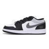 Air Jordan 1 Износостойкие Низкие Винтажные Баскетбольные Кроссовки Мужские Черно-Бело-Серые 553558-131(Команда85-)