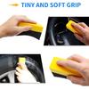 6 Pcs Tire Applicator Dressing Shine Sponge, Tire Dressing Applicator Pads, Color Polishing Sponge for Car Glass, Painted Steel & Porcelain