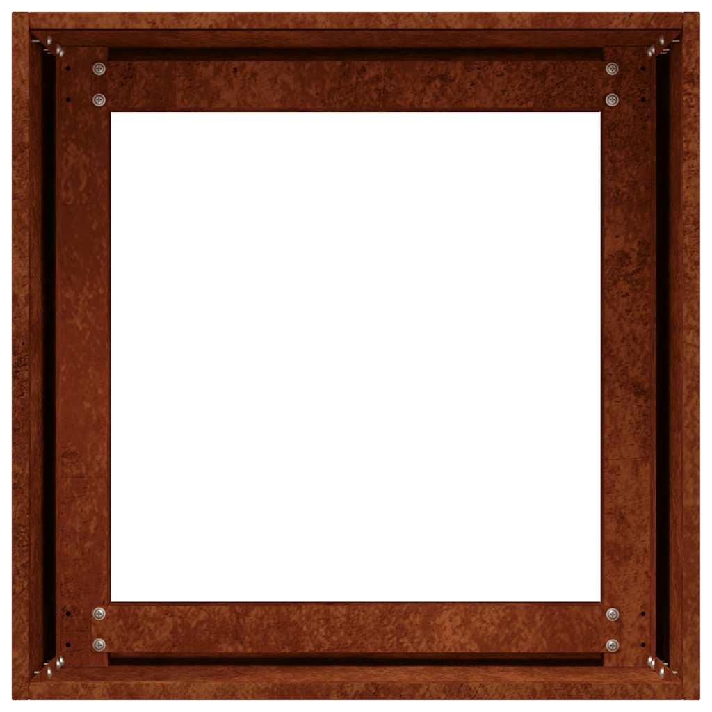 Rustic Planter Box 40x40x40 cm Weatherproof Steel