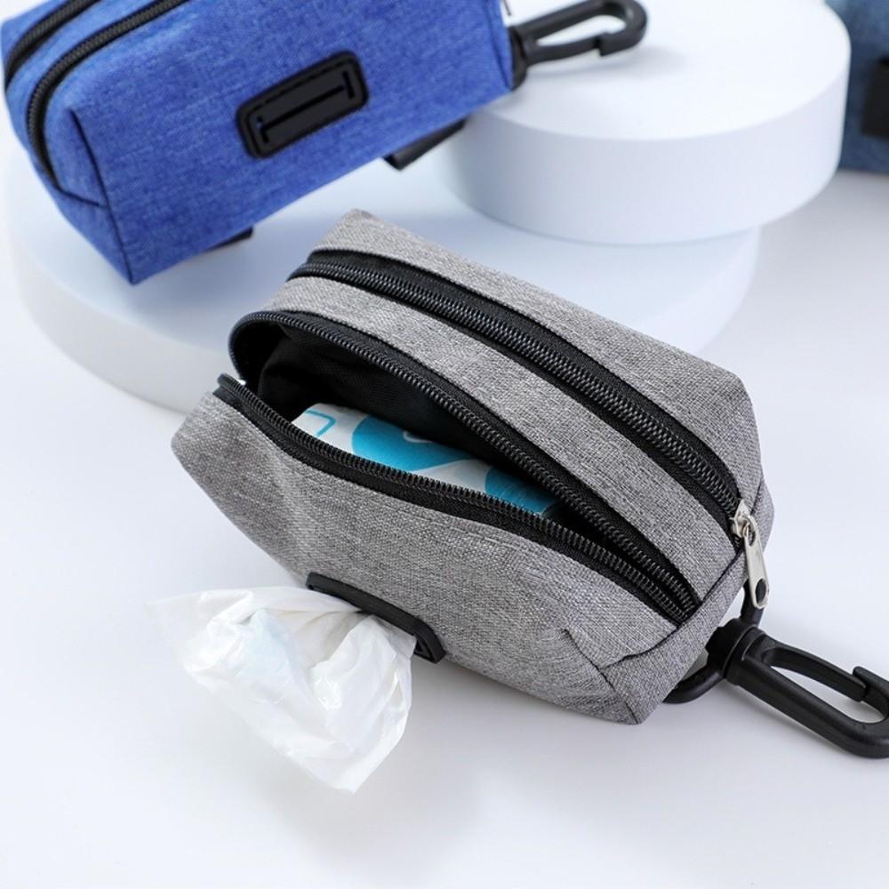 Double Zipper Pet Waste Bag Dispenser Cleaning Tools Pet Treat Bags Pet Waste Bags Carrier Outdoor