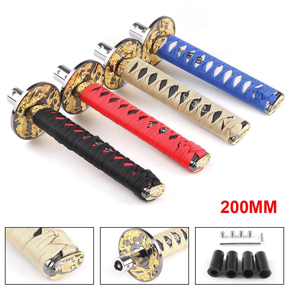 Универсальный 150 мм/200 мм/260 мм JDM Катана Самурайский меч ручка переключения передач с адаптерами ручка переключения передач