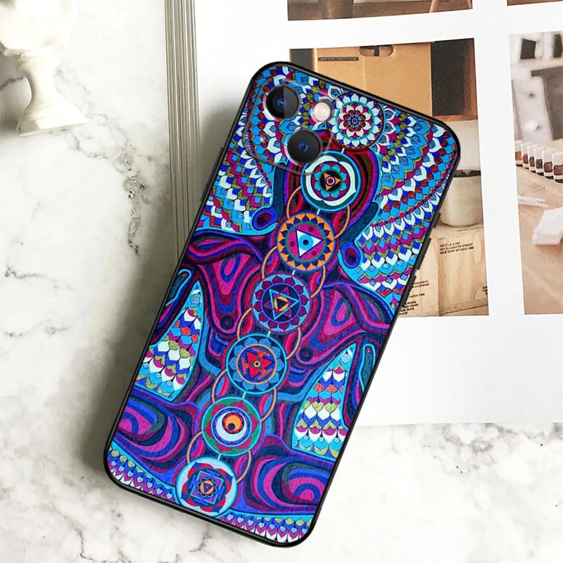 Чехол для телефона с мандалой, чакрами, йогой для iPhone 17 16 15 14 12 11 13 Pro Max Plus 12 13 Mini 16e 17 Air Cover Coque