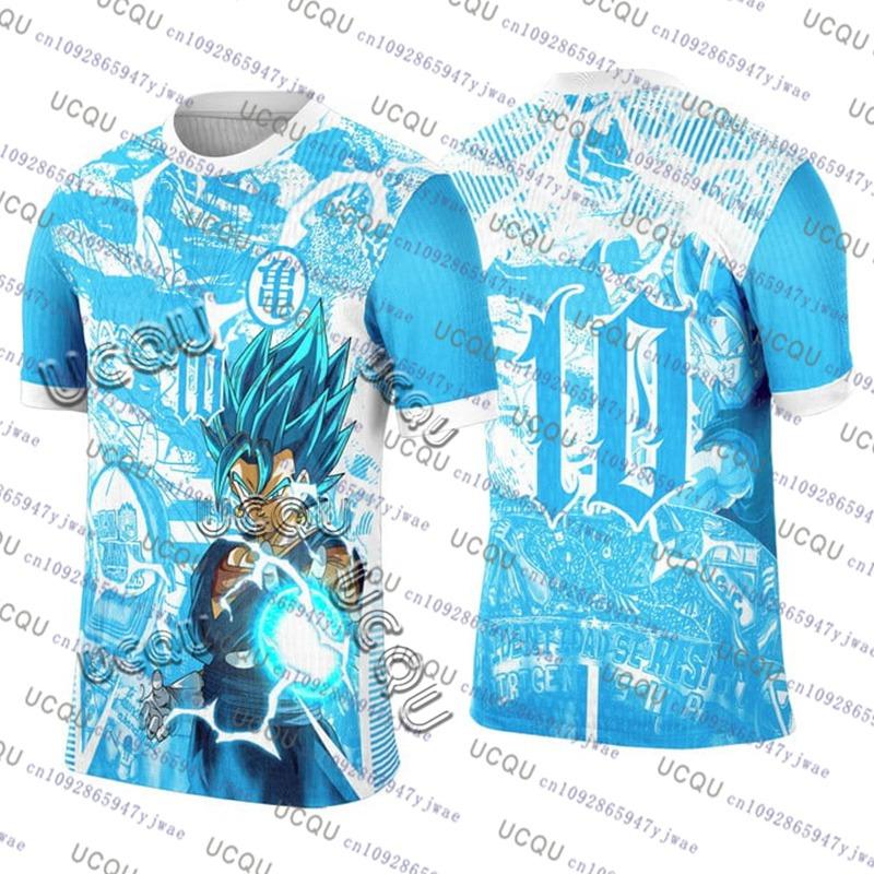 2025Японский Аниме Футбольная Майка Dragon Ball Мужская/Женская Оверсайз Футболка Летняя Быстросохнущая Спортивная Дышащая Bandai Косплей Футболка
