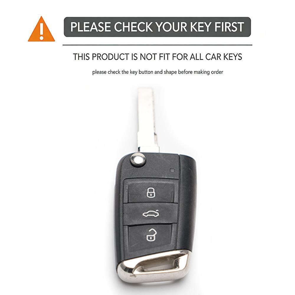 New Keychain Car Key Cover Case Silicone Shell For VW Golf 7 MK7 VII Tiguan Polo Skoda Octavia A7 Kodiaq Seat Ateca Leon