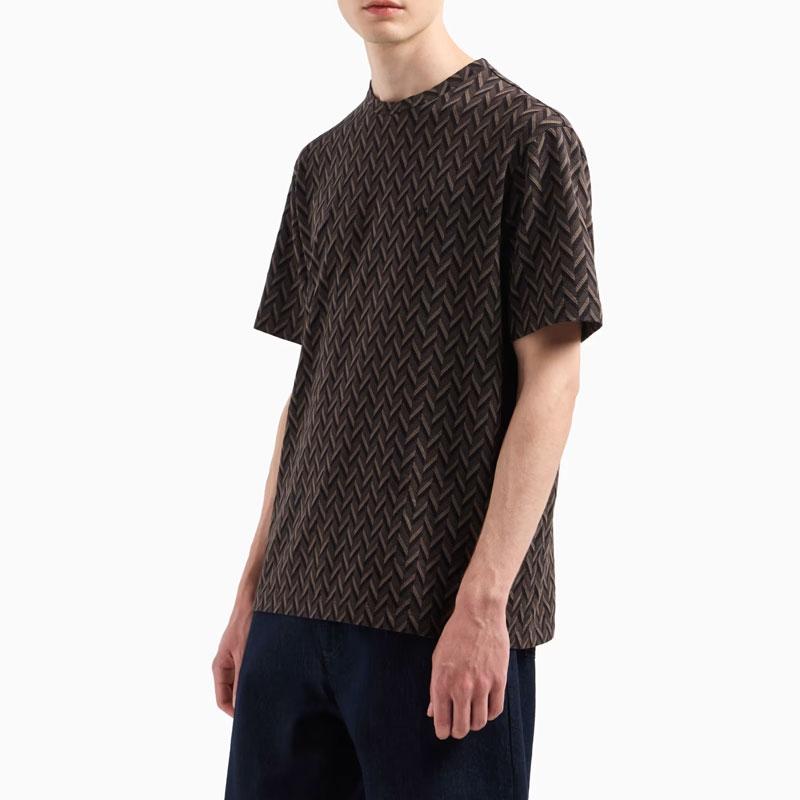 EMPORIO ARMANI Asv Icon Jacquard Jersey T shirt EM001896-AF15439-F8120