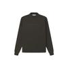 Essentials SS23 Relaxed Crewneck Logo Print Thick Warm Sweatshirt Men Sweatshirt Light-Black FOG-SS23-025