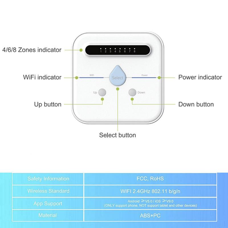 WIFI Подключение Умный Таймер Полива Садовый Контроллер Ирригации Водонепроницаемый Водяной Клапан Таймер Полива Умная Система Полива