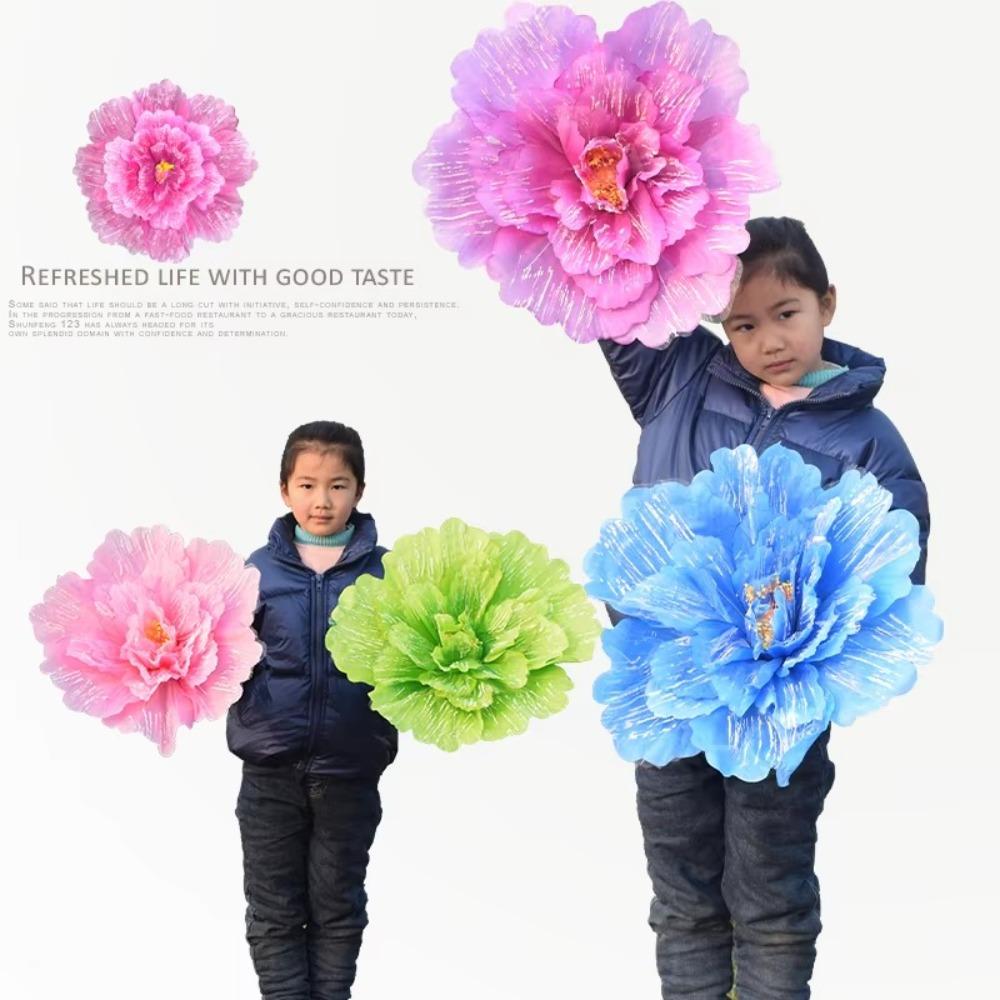 Большие Искусственные Цветы на Стебле Держатели Цветов Пион Цветочный Фестиваль Празднование Свадебный Фон Танцевальное Представление