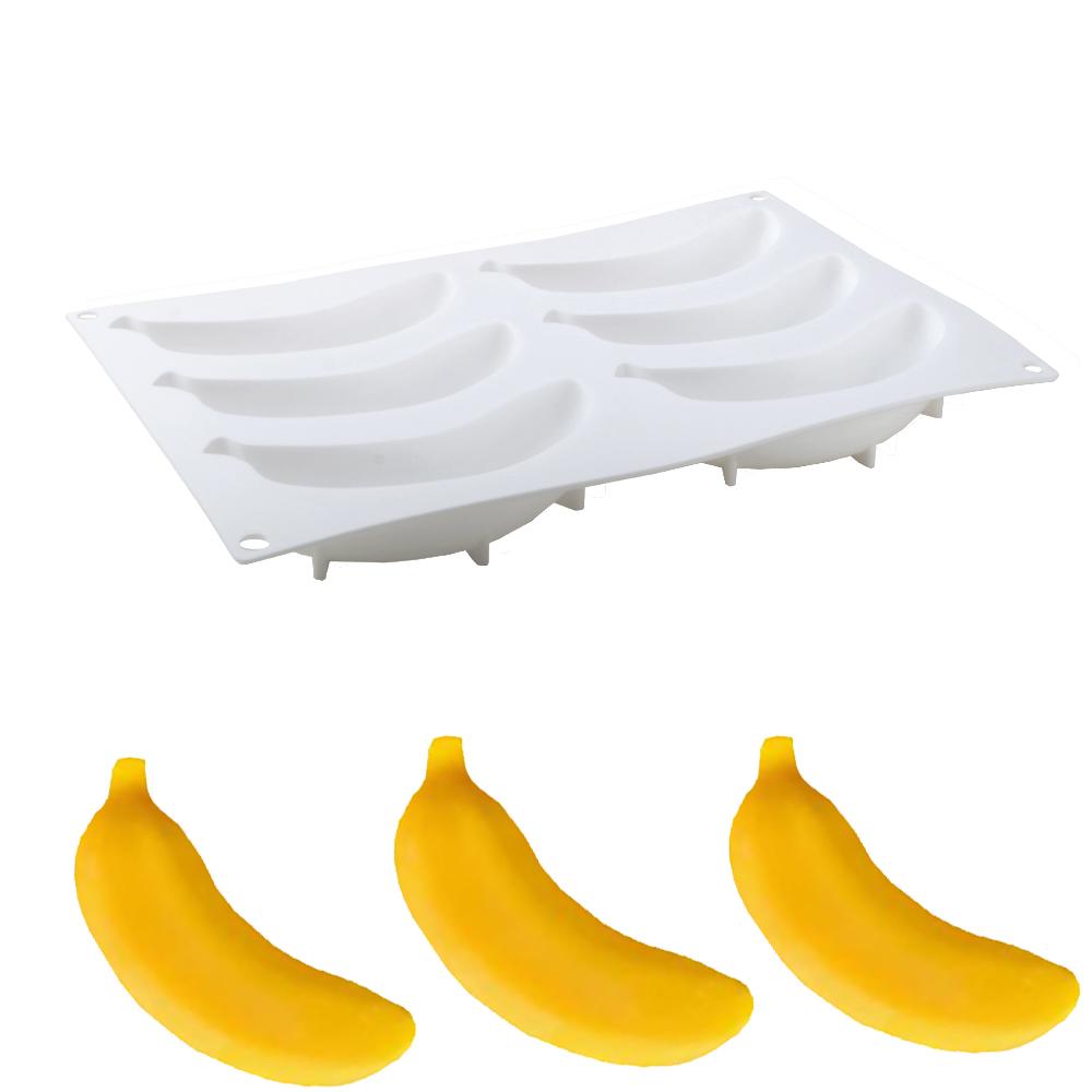 Fruit-Shaped Mousse Molds Mango and Banana Molds for Chocolates Desserts and Cake Baking