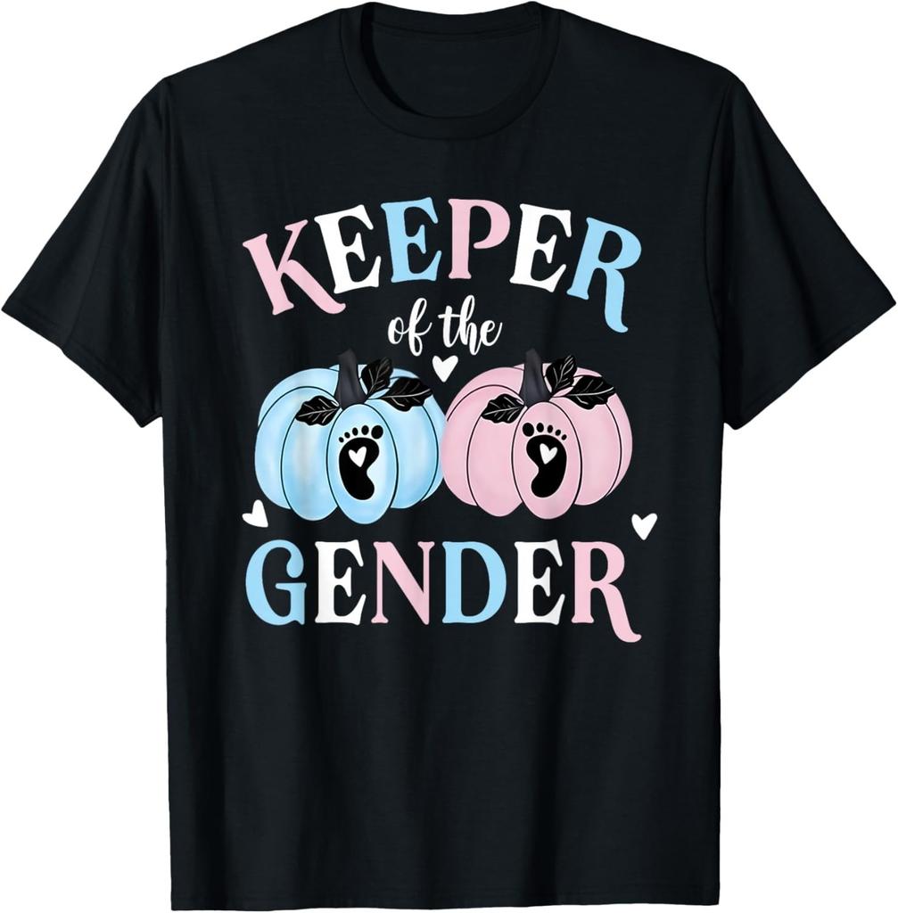 Keeper of The Gender Reveal Baby Pumpkin Pink Or Blue T-Shirt Mens Womens Tees Top unisex T-Shirt Mens Womens Tees Top