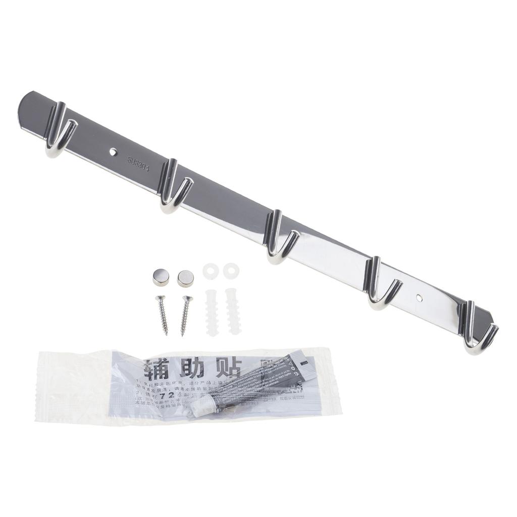 Настенная вешалка с крючками из нержавеющей стали, прочные органайзеры для надежного подвешивания в различных комнатах